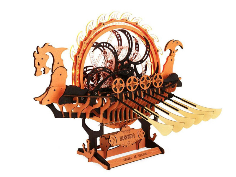 RoboTime 3D dřevěná skládačka Vikinská dračí loď